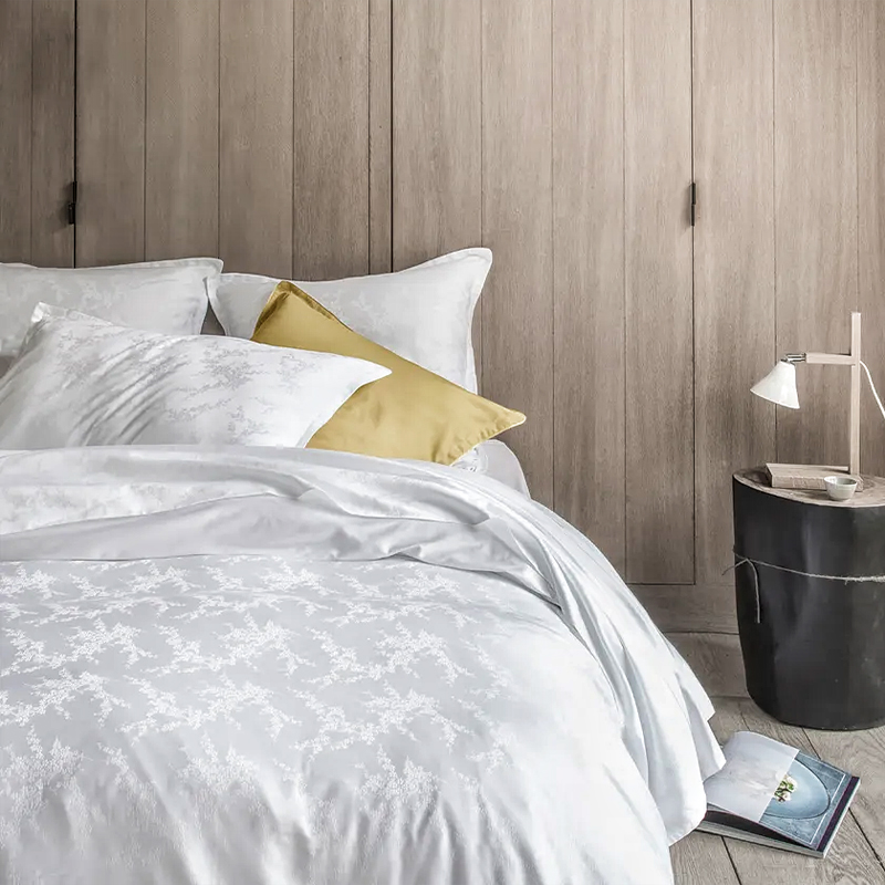 Bumbac pur 330TC Sateen Jacquard Hotel Cover și set de foi