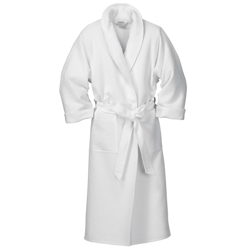 100 % bumbac alb 400gsm cu strat dublu terry waffle halate pentru hotel