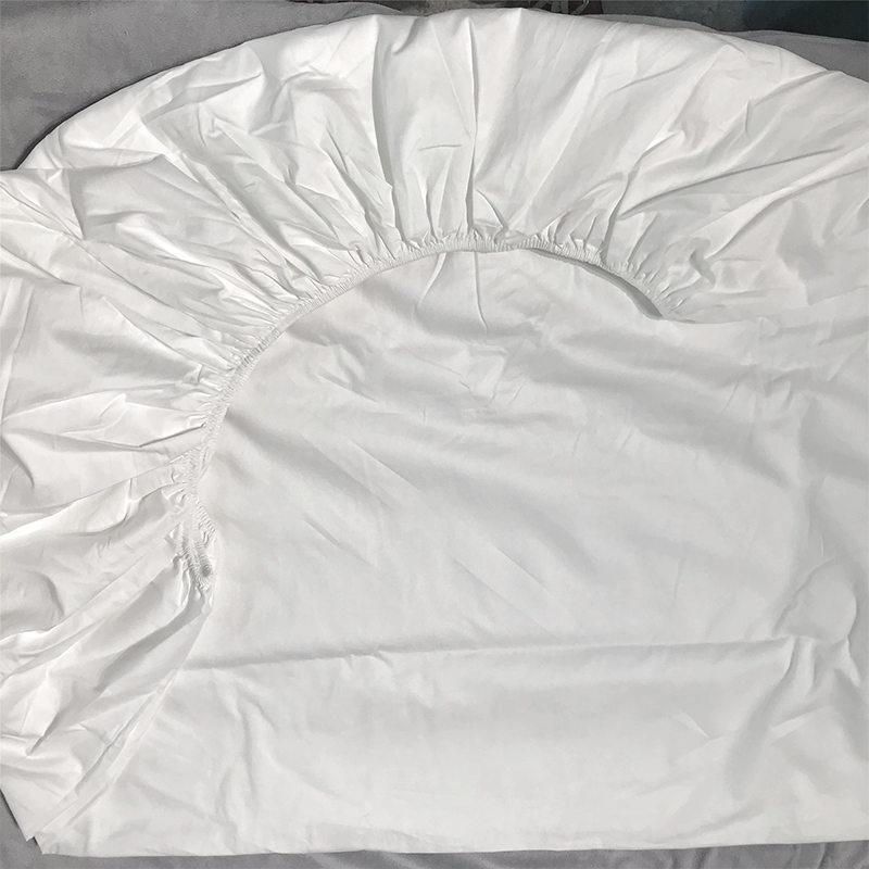 Deluxe 100 de bumbac pieptănat alb sateen 400t hotel montat pe foi de pat