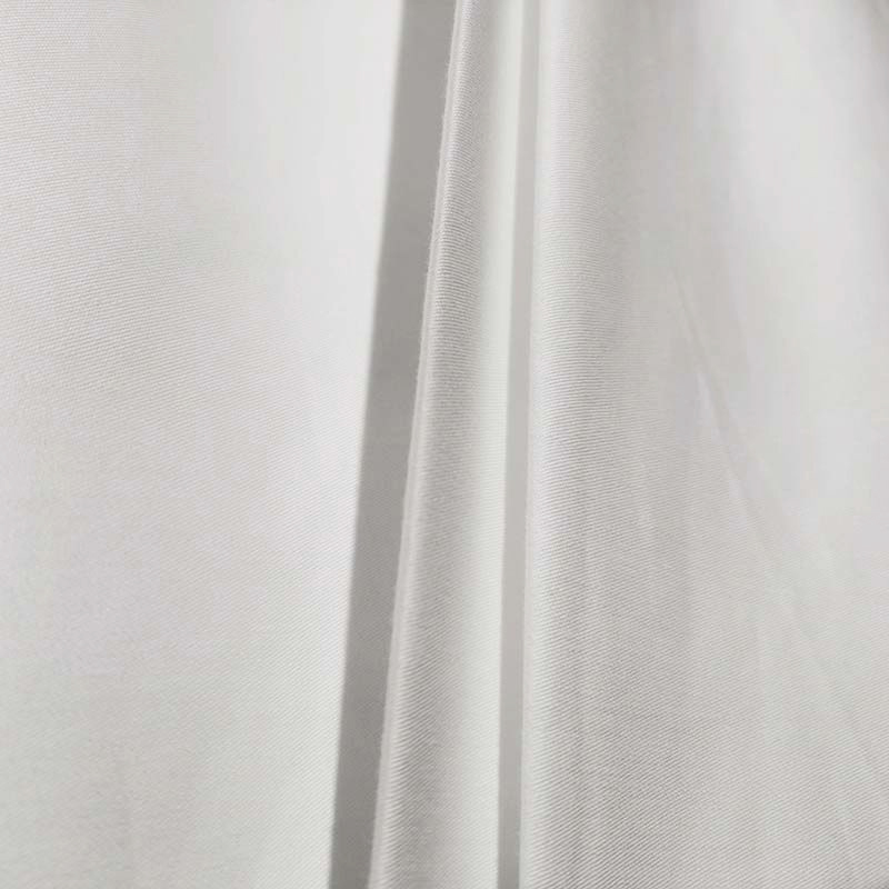Bumbac pur 250TC Satin Satin White Hotel Material de lenjerie de pat